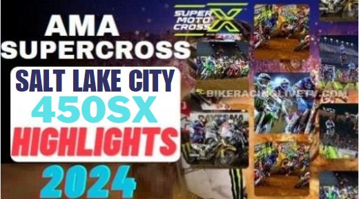 Salt Lake City AMA Supercross 450 Highlights 2024