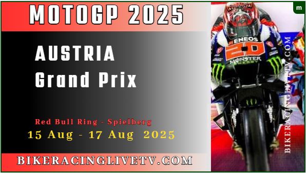 (Round 13) 2025 Austrian MotoGP Race Live Stream: Full Replay